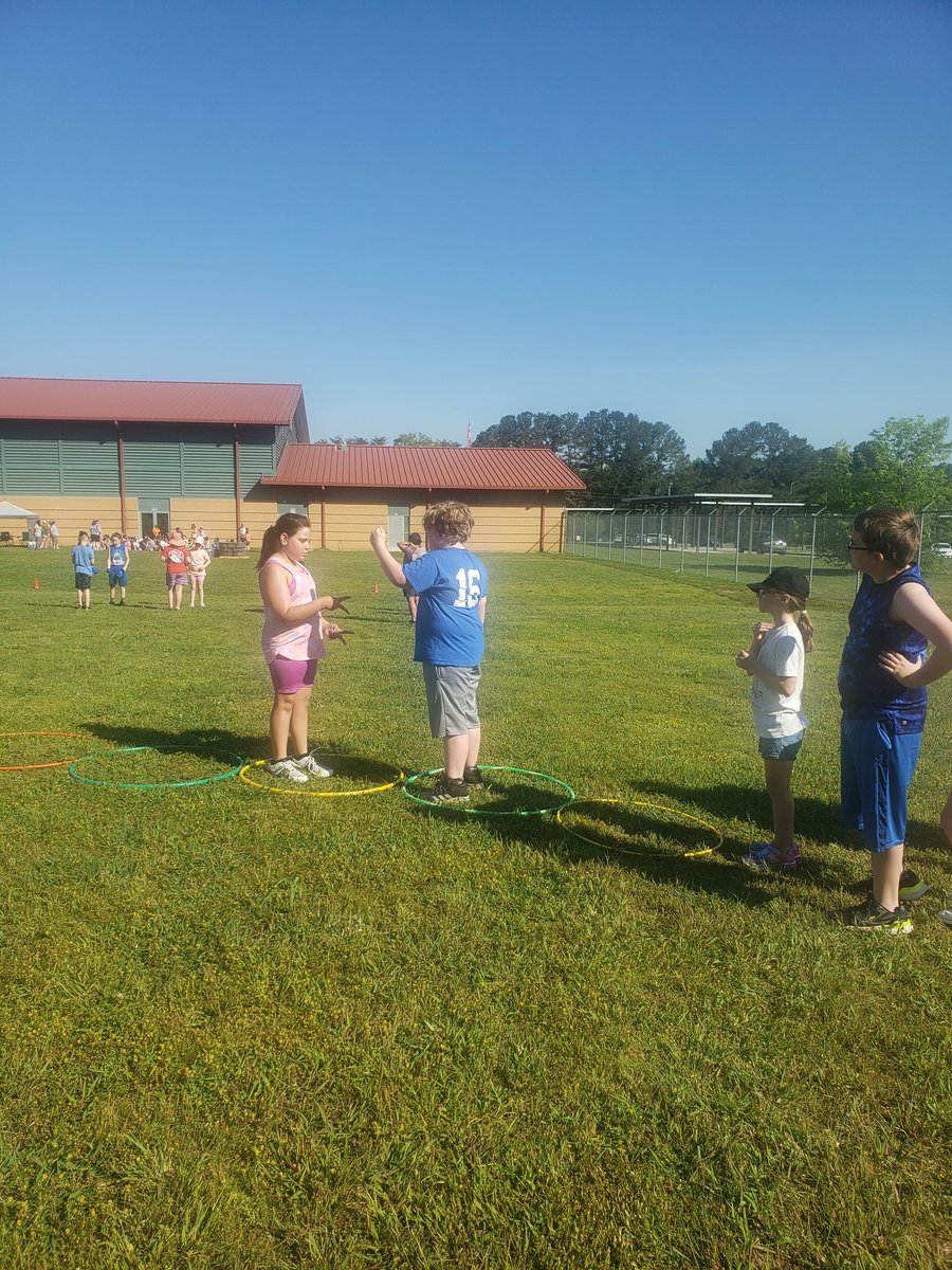 4thGradeEES's tweet photo. I think the winner today was the firetruck hose down! There were so many fun games and activities that kept the kiddos busy all day. #eessoars https://t.co/yGjsNvbhKA