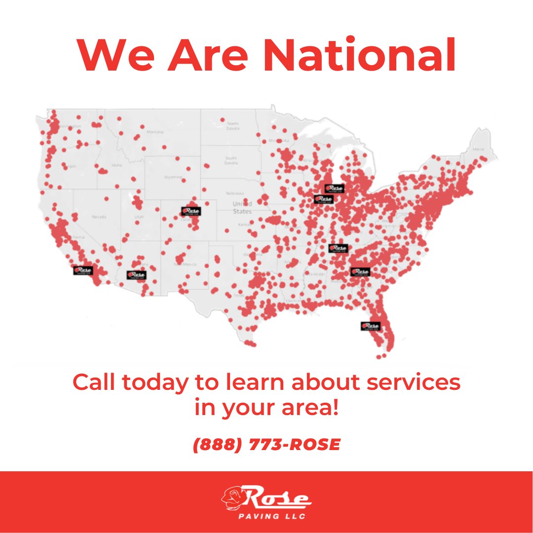 RosePavingCo's tweet photo. Headquartered in Bridgeview, IL, @RosePavingCo has 8 offices strategically located throughout the US to serve our customers. Want to learn more about our services in your area? Call us today - 888-773-ROSE 🌹
https://t.co/pFH9KXmMNl
#PavingPartner https://t.co/LTlf81vtjp