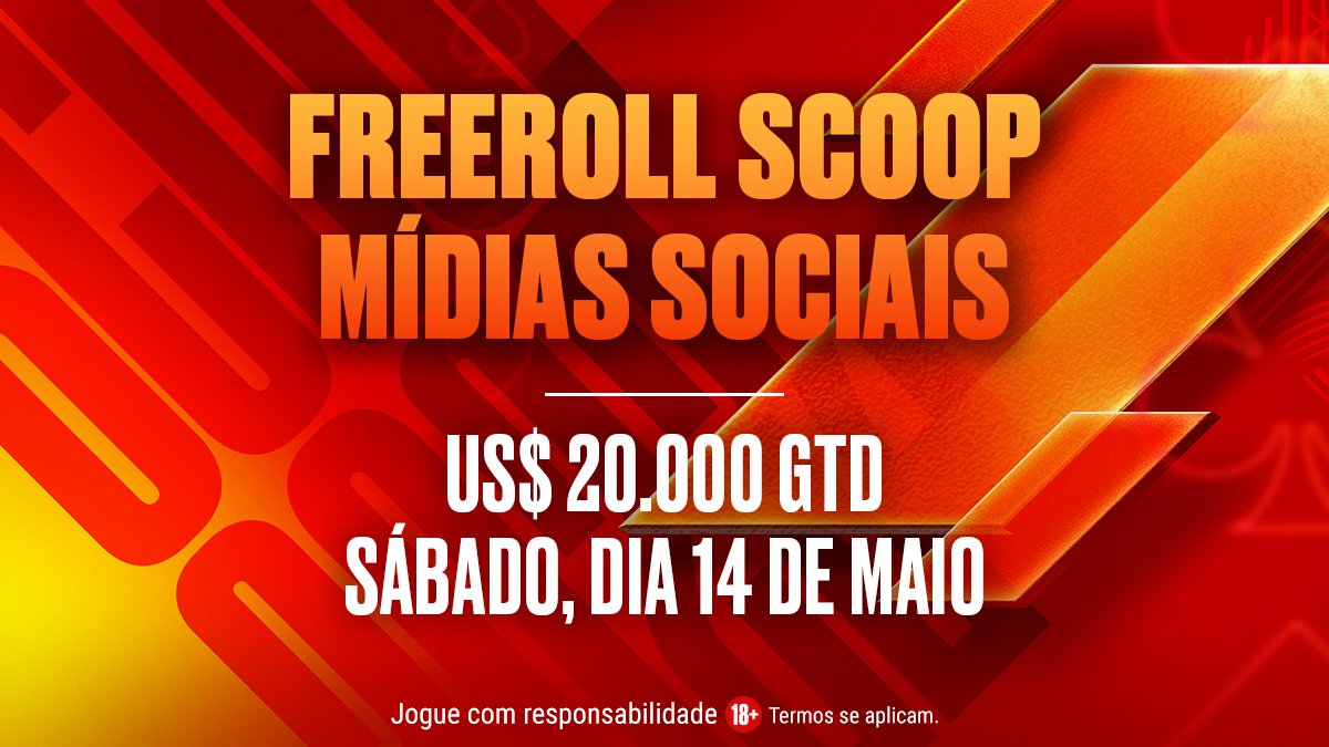 PokerStarsBR's tweet photo. 🚨 Mais tíquetes para vocês 🚨 

Os Brasil brilha no #SCOOP e você pode brilhar no FREEROLL às 15:02h. 

Quantos brasileiros teremos entre os 10 melhores colocados? 🇧🇷

Palpite até 16:00h no formato:
Resposta + [StarsID] + #MeuSCOOP 

Regras se aplicam 👉https://t.co/6mmE3ooIUo https://t.co/JVWfkX93o5