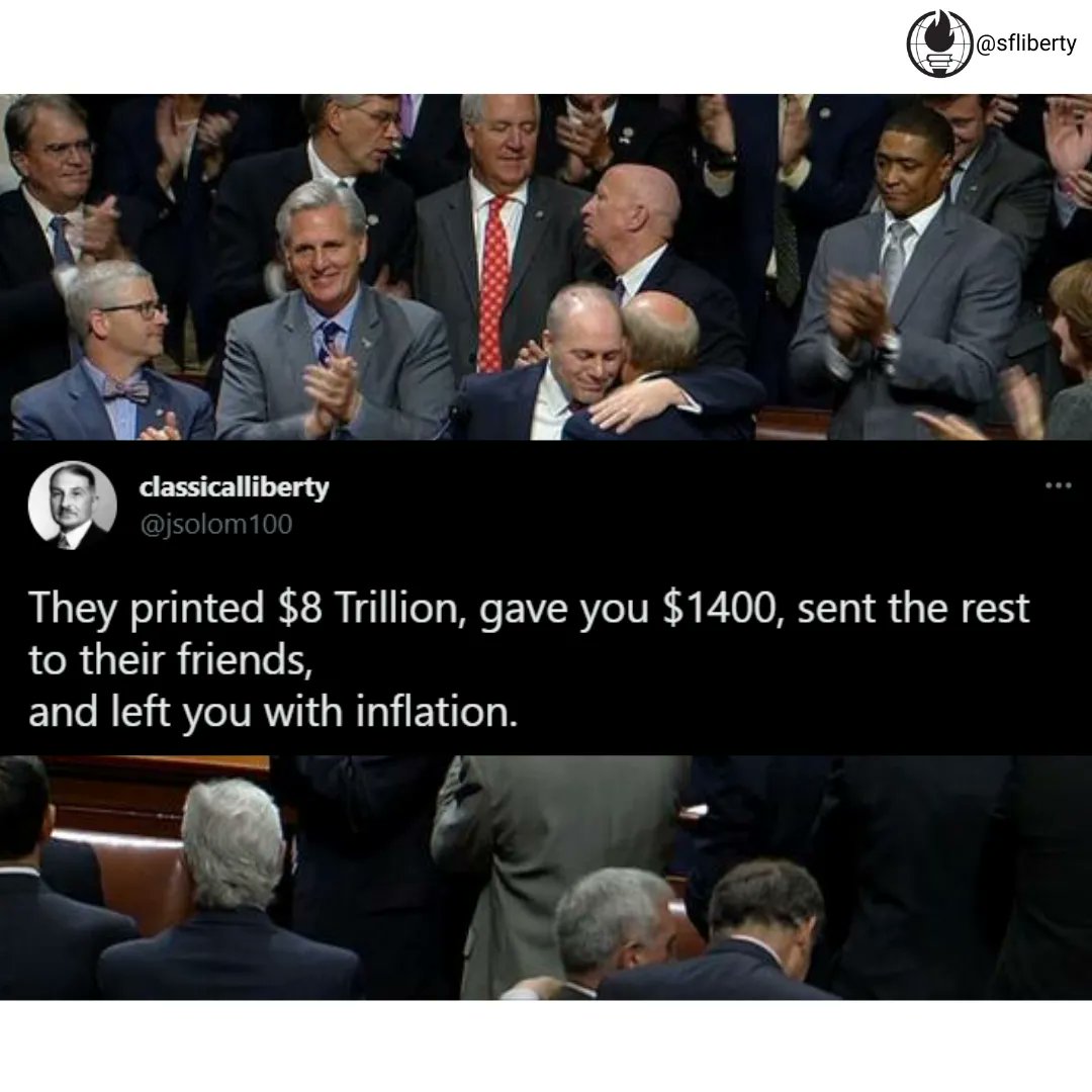 sfliberty's tweet image. Inflation is theft.