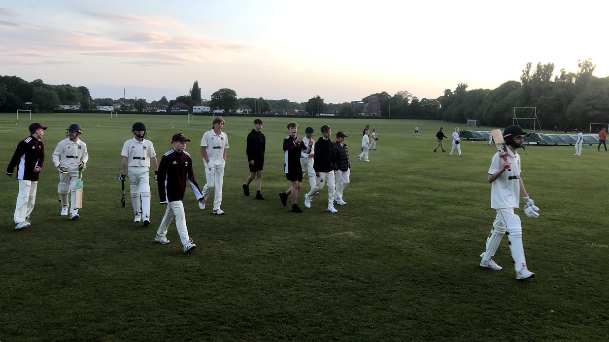 Congratulations boys, first win of the season successfully chasing down 100 with some great running between the wickets by JJ. Well played @caldycc U15, good luck with the rest of your season. Onto the next round of the Cheshire Cup 👏👏👏👏