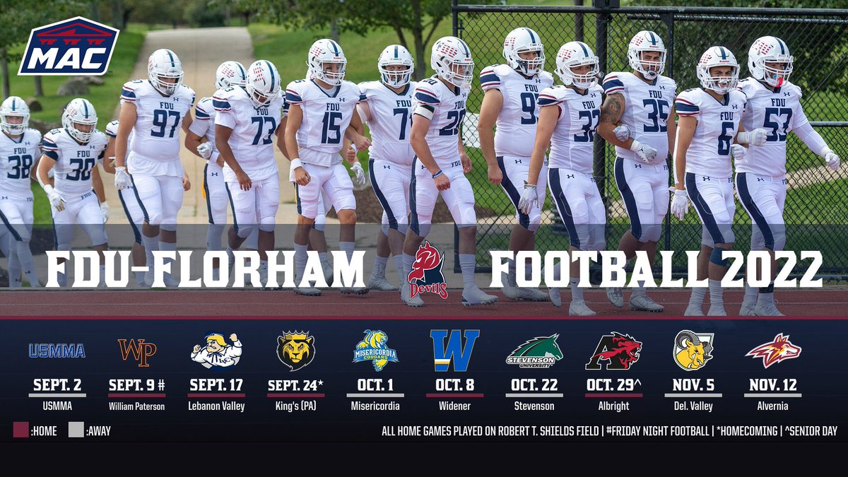 Here is our 2022 Schedule! Can’t wait for the fall!! #HeatsRising #HornsUp #FDU
