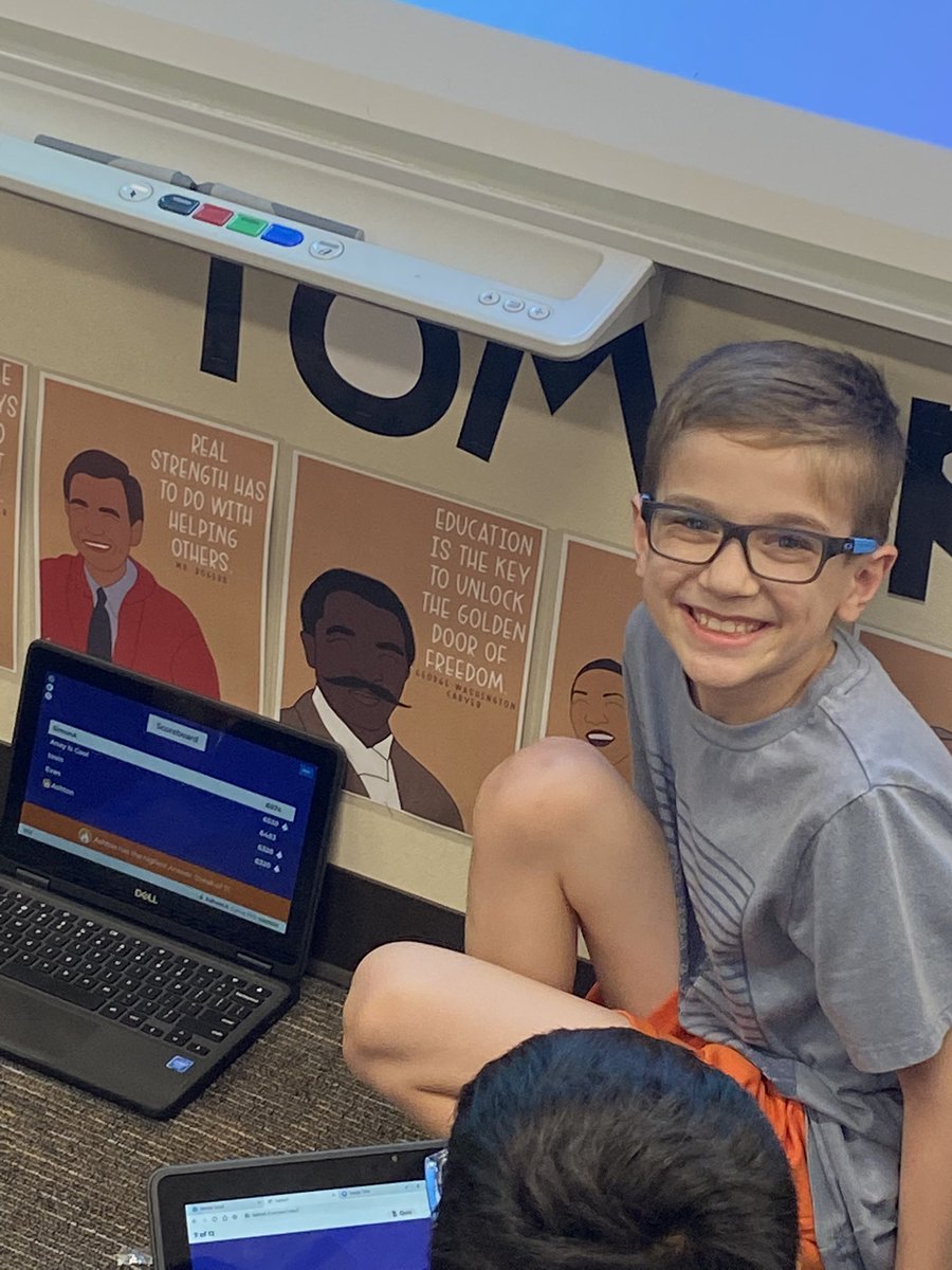 Post Reading STAAR fun!! Cohen loves to create Kahoots in his free time &amp; we all played them today! Such a fun way to unwind after a big test!