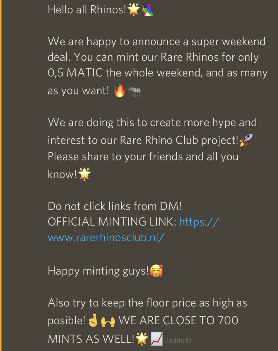 Link to Discord and minting link in bio!🦏🚀🤝

#NFT #NFTDROP #NFTMINT #nftart #nftcmmunity #nftcollector #nftgiveaway #nftcollectibles
