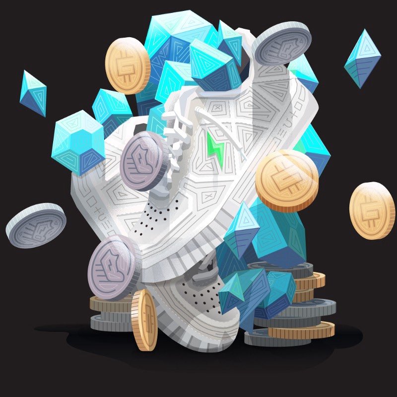 SunriseNFTfr's tweet photo. I just discovered @Stepnofficial ! 
The concept is innovative let me explain : It is a #Move2Earn fitness application
In the STEPN app, #NFT #Sneakers can be levelled up by burning #tokens👟
Users can add attributes NFT Gems to the sneaker in order to boost its performance 🏆 https://t.co/CoLQiQZejE