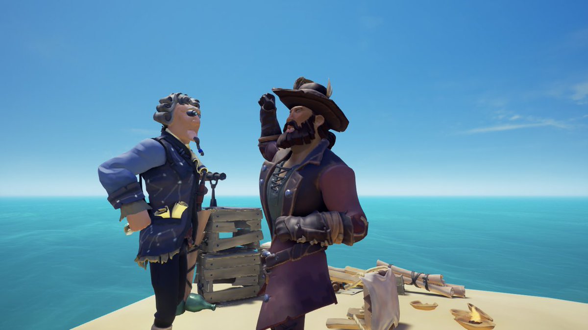 OneGreenCactus's tweet photo. They say never meet your heroes but this was the best day of my life. So glad I got a chance to talk to the amazing #Sudds. Truly an inspiration. #SeaOfThieves https://t.co/T0F8wSa9aa