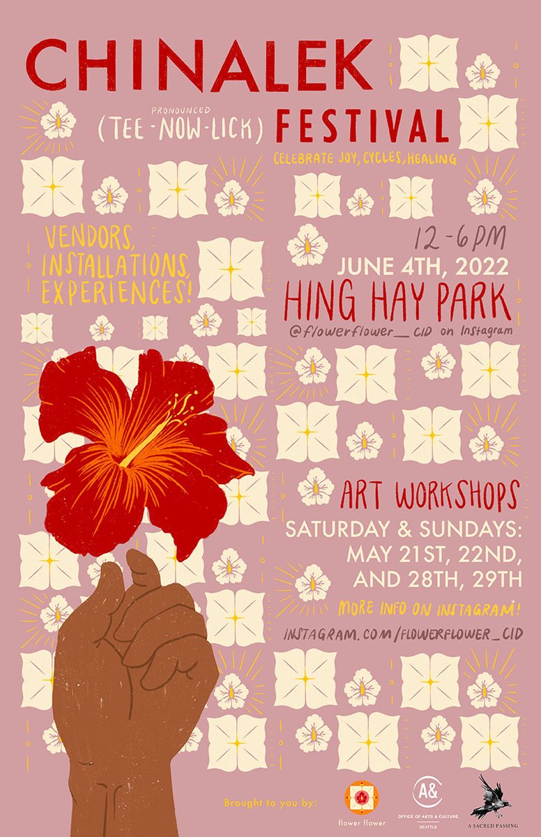 SeattleArts's tweet photo. From healing to poetry, this is a space for us to look at ourselves and the world around us. Experience flowers through joy, cycles, grief, and healing. Workshops open to the public May 22, 23, 28, and 29, with celebrations on June 4. Letβs bloom together. πΈ #CreatedCommons https://t.co/zpuuisQ4in