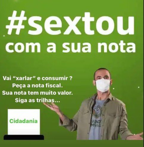 profpauloalmada's tweet photo. Sua nota fiscal tem valor de cidadania.
Aos realizar suas compras peça a nota. https://t.co/5vOMj8R1yk