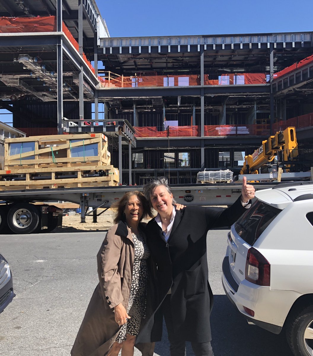 LehighBizDean's tweet photo. TFW you have an impromptu meet with your architect in front of your building 😊😊 @VoithMactavish @LehighBusiness https://t.co/aIQyqCPJev