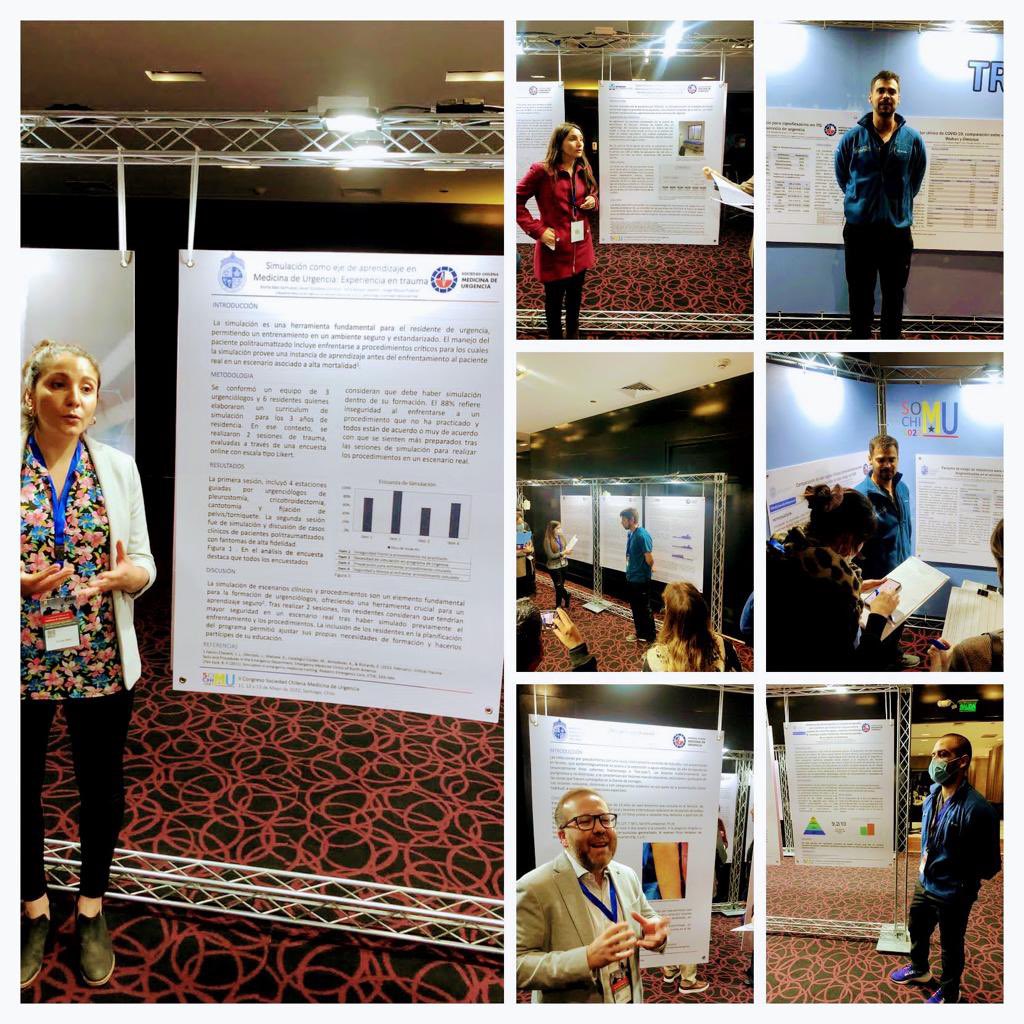UrgenciaUC's tweet photo. Equipo académico y residentes de @UrgenciaUC presentando trabajos en #congresosochimu2022. Gracias @sochimu por este excelente congreso 🙌🙌 https://t.co/cBiMj1TYEu