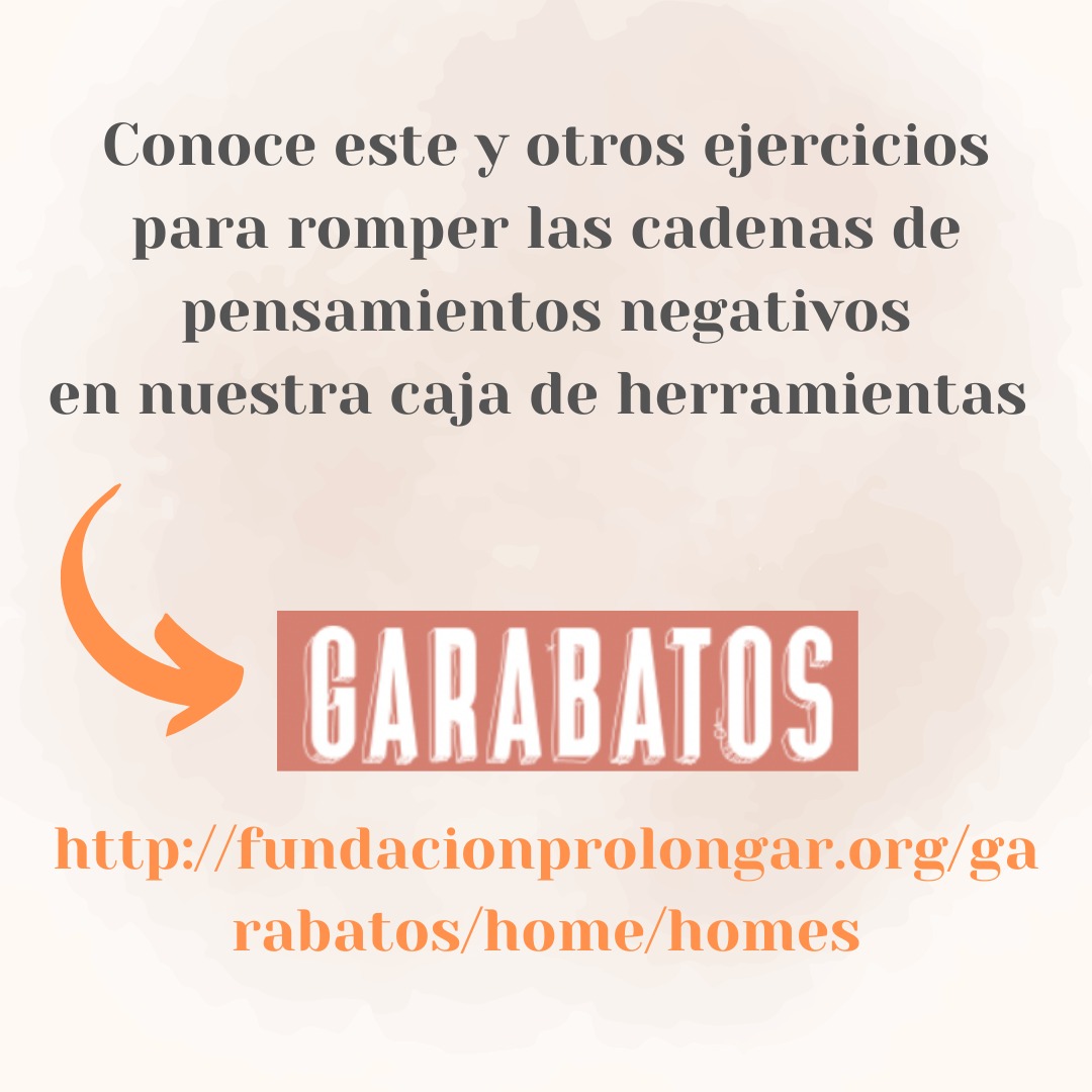FunProlongar's tweet photo. 💡Tenemos millones de pensamientos al día, ¿has notado cómo influyen tu bienestar? 
👉Para conocer más sobre los pensamientos repetitivos y las cadenas de pensamientos negativos, nuestra caja de herramientas virtual #garabatos en este link https://t.co/z85qcqctz2 https://t.co/txRC3rA4SO