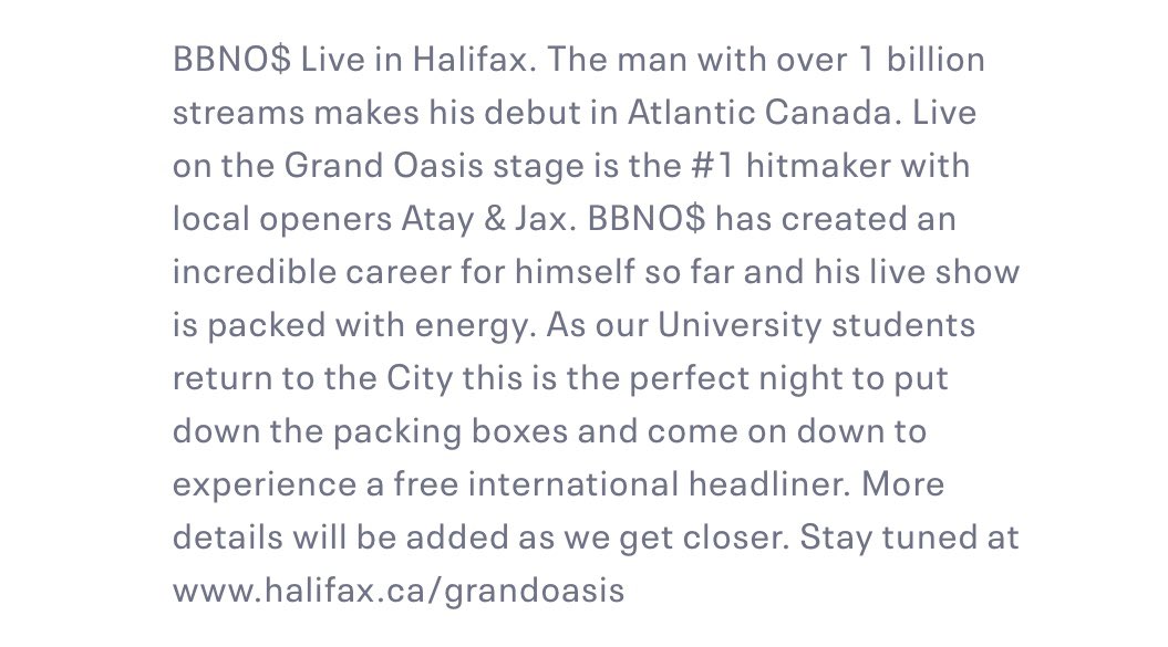 ItsAtay's tweet image. What an absolutely insane thing to read out loud. This is a once in a lifetime moment where I get to play the same stage at the same time as one of my idols. Cannot wait for you to experience Halifax @bbnomula  😌♥️