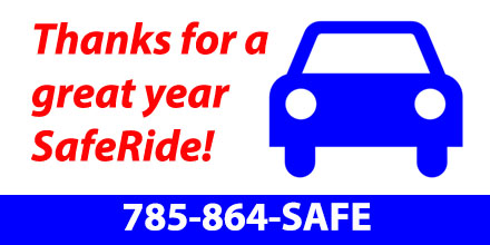 KUJBS's tweet image. S/O to #KUSafeRide on its last night in service. Returns June 9 for summer session. Thanks for all you do to keep the Jayhawk family safe in Lawrence! #PlanAhead #StaySafe