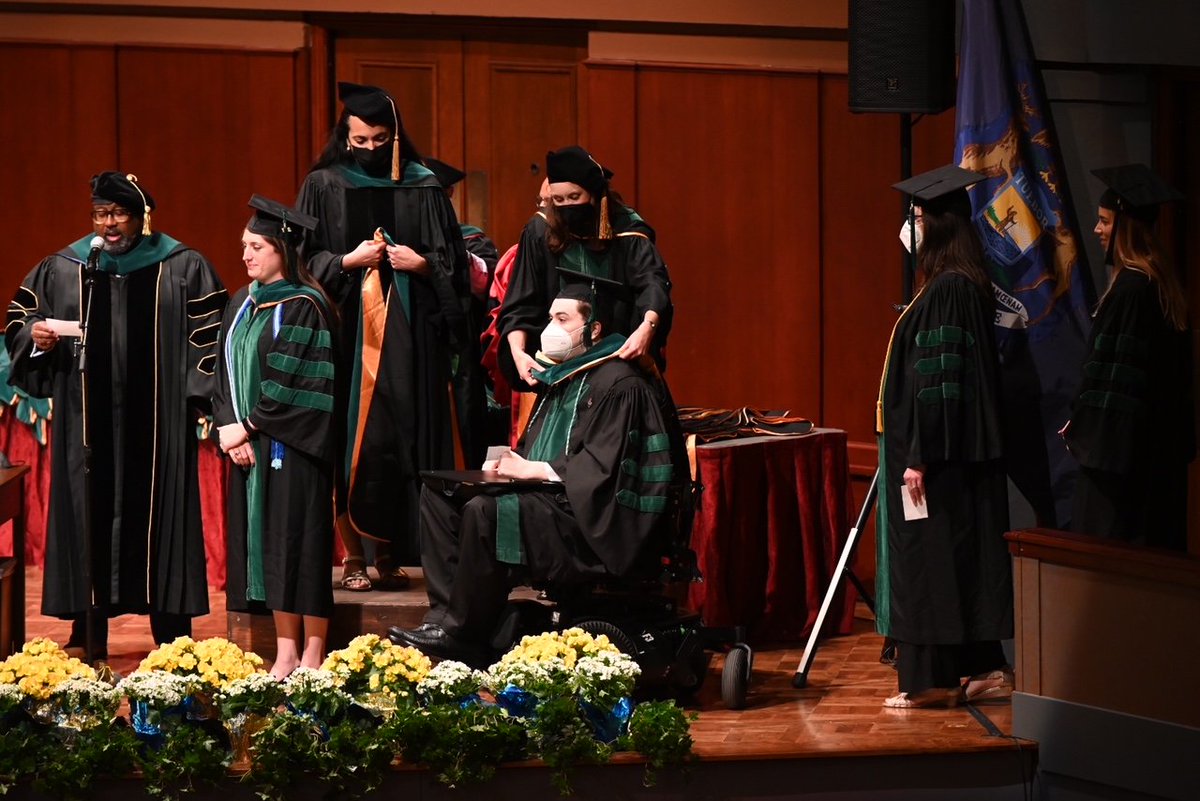UMichMedSchool's tweet photo. The time has come: We are finally doctors! #GoBlueMD 🥳✨️💛💙 https://t.co/7SJOi2xqGY