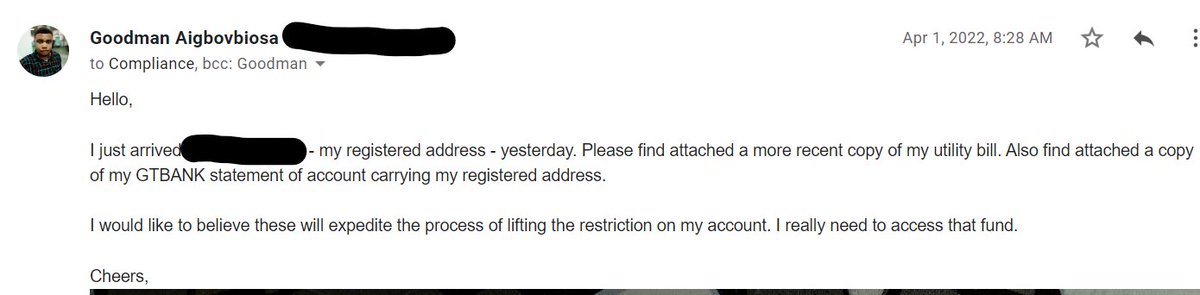g_ohiole's tweet photo. I was already frustrated and had to send additional documentation that wasn’t even requested for, and compliance jumped on it asking for a different format of the document as though I sent it at their behest. https://t.co/XScqkq8I9r