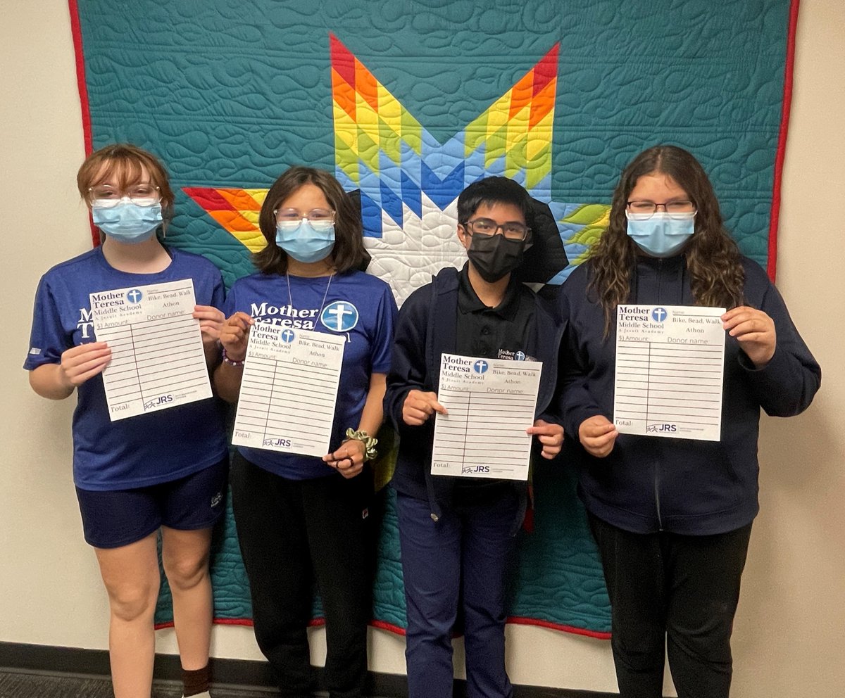 MTMSRegina's tweet photo. The MTMS Grade 8 class will be taking part in a Bike, Bead, and Walk-a-thon fundraiser on Wednesday, May 18th. The class will be donating all pledges received to Jesuit Refugee Service to help support youth who have been displaced by the war in Ukraine. https://t.co/pgashXGuAP