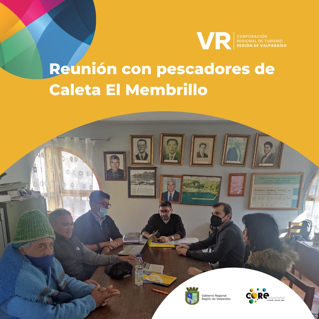 ValparaisoReg's tweet photo. #Actividades | Hoy llegamos hasta la tradicional Caleta #ElMembrillo para dialogar junto a sus representes, en la previa de lo que será la primera capacitación de nuestra Ruta Gastronómica de las Caletas en #ValparaisoRegion 🌊🐟 https://t.co/f43V5yD70a