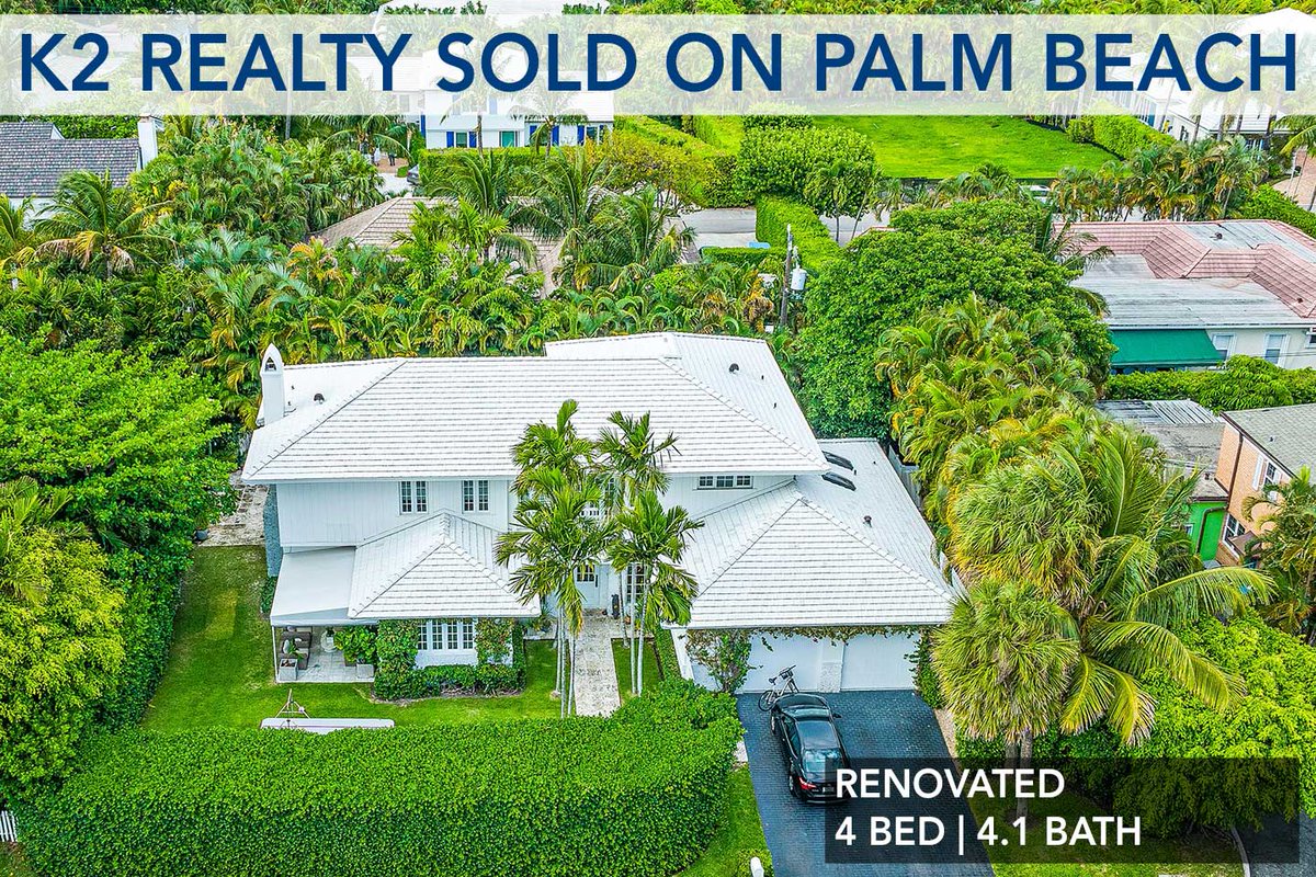 K2LostTree's tweet photo. K2 is proud to announce another sale in Palm Beach!  We are very excited for our buyers to move into 269 Queens Lane, one of the best streets on the North End. Why? 

Because it offers a fully updated beach cabana with deeded beach access, and one of the only “day docks” https://t.co/3Mx6xiomwq