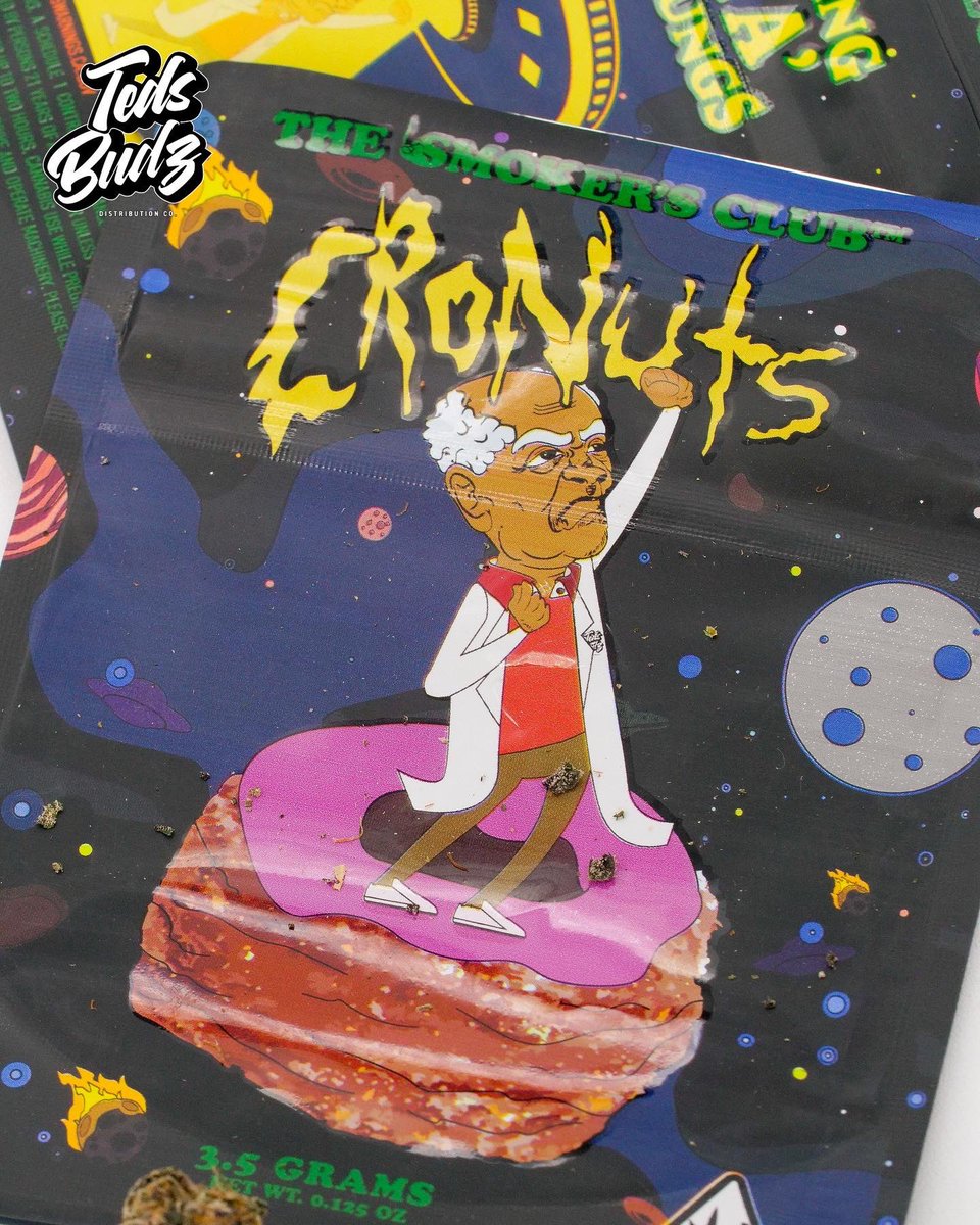 TheSmokersClub's tweet image. Cronuts 🥐🍩 a collab with  @Tedsbudzco_ A smooth and sweet high #BringYaLungs