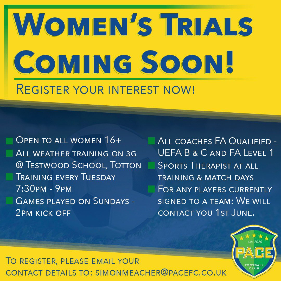 Trails and open training session start in June!