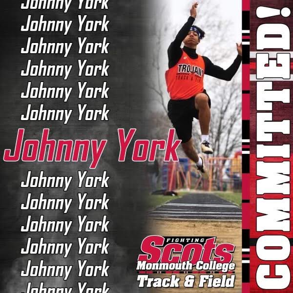Good luck to Johnny! His EHS story has a couple more track meets but his future is 2-sport college athlete. #trojanforce322