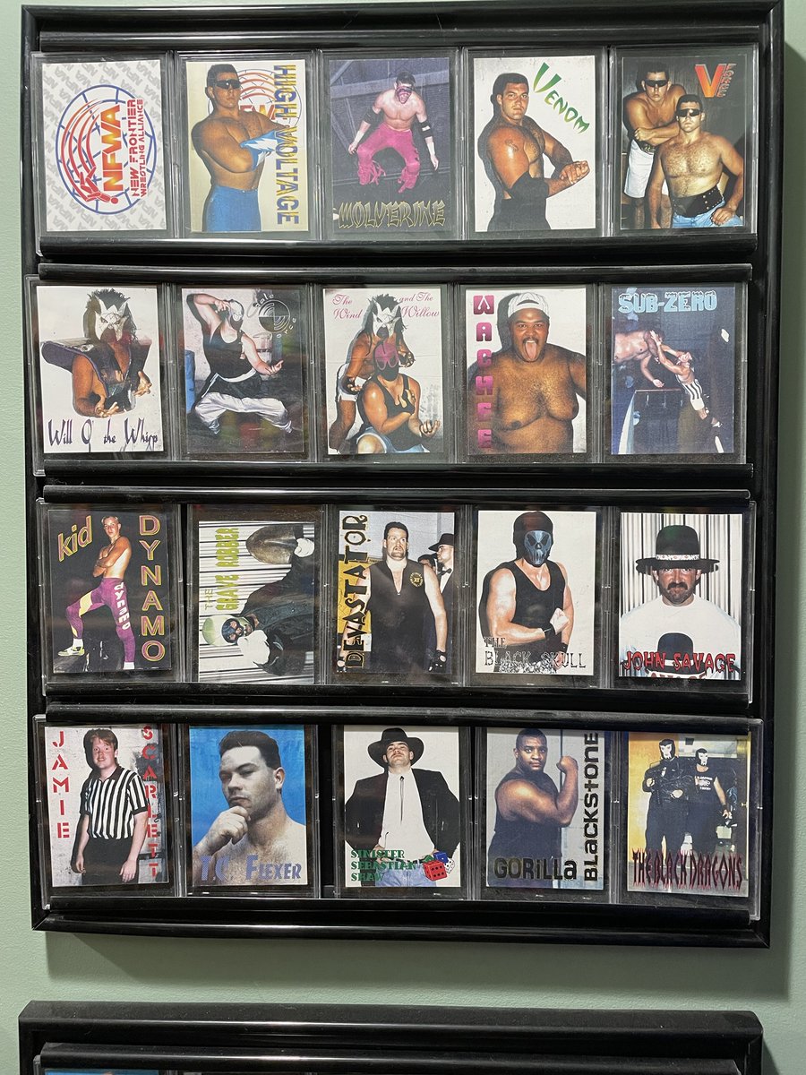 tedhobgood's tweet photo. @ScottASMBrand @CapriceColeman @MATTHARDYBRAND Thanks Scotty! I remember thinking at the time that we had the best wrestlers on the independent scene at the time, and they deserved to have their own trading cards! Each one of the boys got their own card, and then I kept a set. There were NFWA cards and later, OMEGA cards. https://t.co/MxnCQ7jNRC