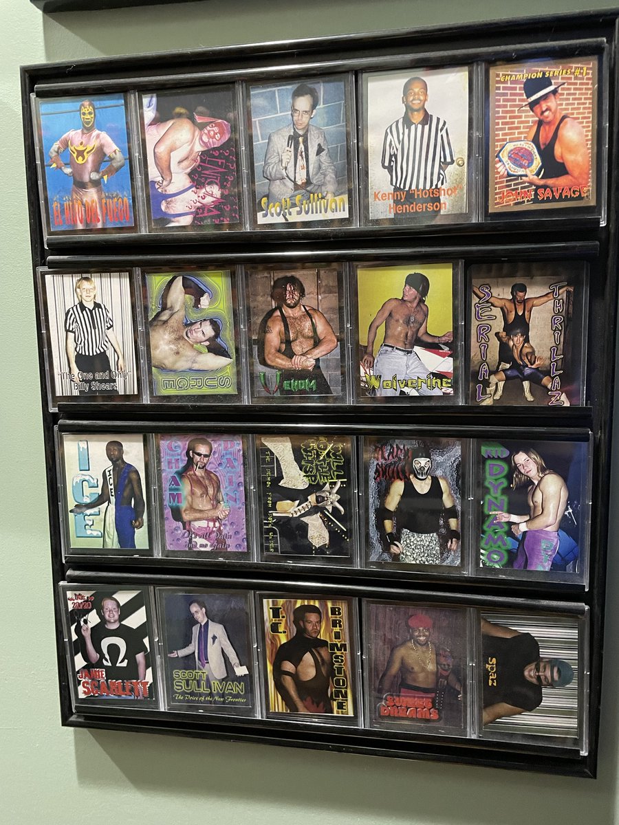 tedhobgood's tweet photo. @ScottASMBrand @CapriceColeman @MATTHARDYBRAND Thanks Scotty! I remember thinking at the time that we had the best wrestlers on the independent scene at the time, and they deserved to have their own trading cards! Each one of the boys got their own card, and then I kept a set. There were NFWA cards and later, OMEGA cards. https://t.co/MxnCQ7jNRC
