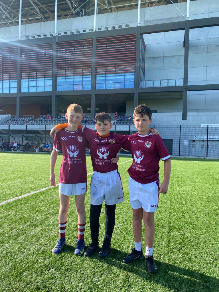GaaBishopstown's tweet photo. Well done to our u12 players Patrick Barry, Greg McCarthy and Jack Lee who represented the club in the @RebelOg_ @DairygoldCo_Op kicking skills competition 🇶🇦 #oneclub https://t.co/9ctszYe2zz
