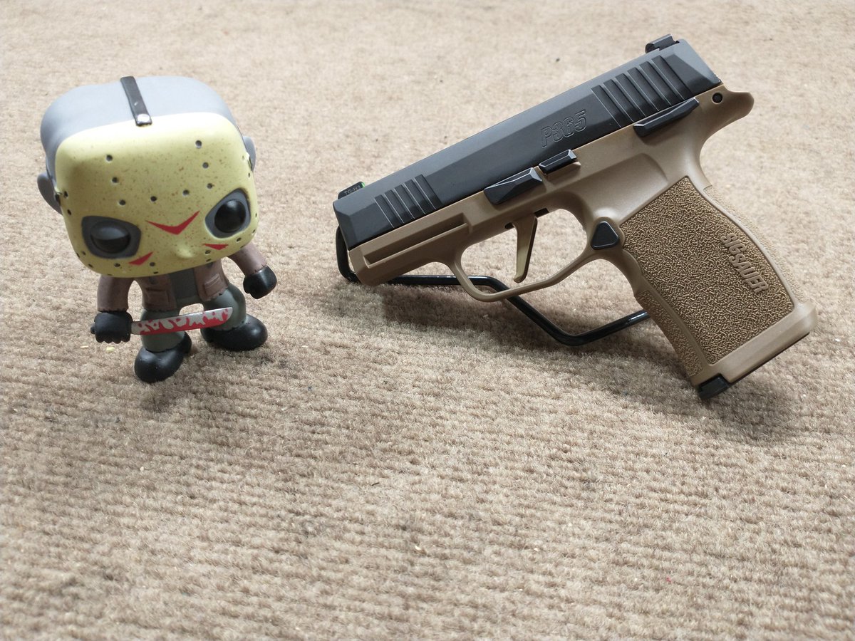 LA_Cerakote's tweet photo. Happy Friday the 13th, Jason Voorhees is guarding a #sigsauer P365X #losangelescerakote https://t.co/atagMJ5k4V