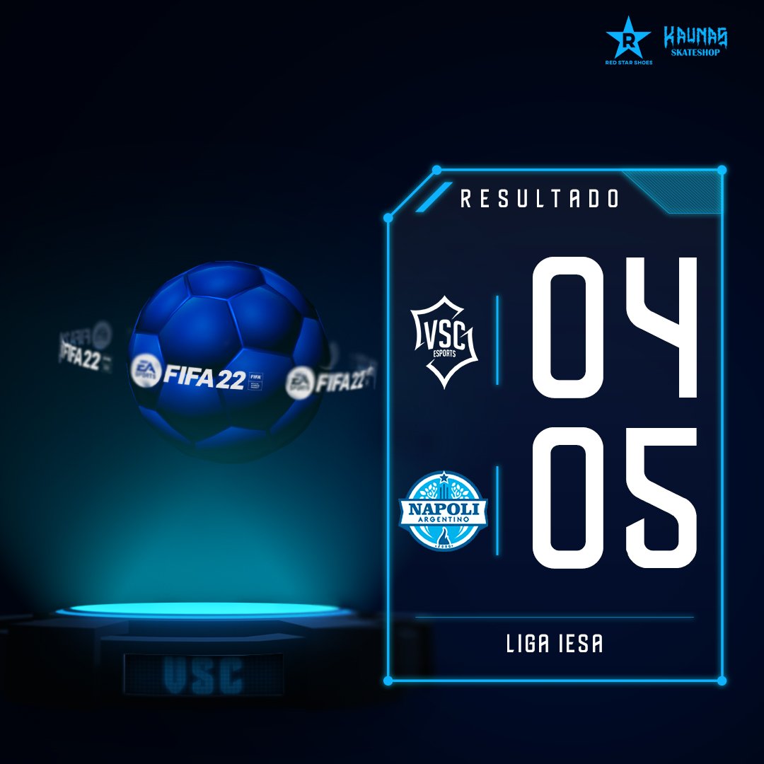 Cavsc_Esports's tweet photo. ⚽ UN ALMA POR UN ALMA 🥅

Caemos ante @NapoliArgeSport 4 a 5 pero vencemos por 2 a 1 a #ZarateFC en la doble fecha de la Liga C de @IESAFIFAar 

Seguimos peleando 💪💙 https://t.co/bvtFH017sN
