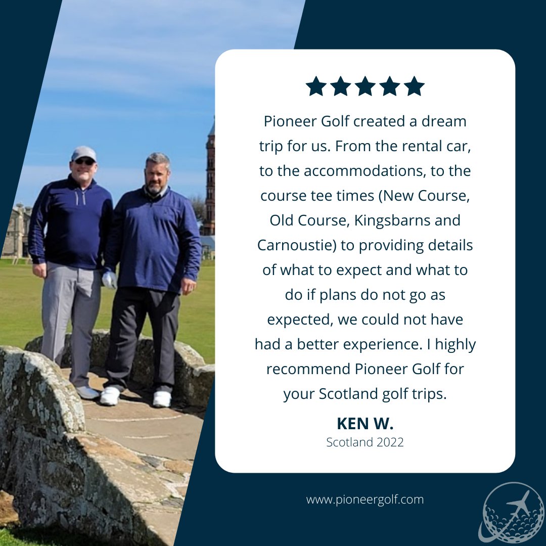 So glad to have travel back in 2022! This is why we do it! #tripofalifetime #happyclient #oldcourse