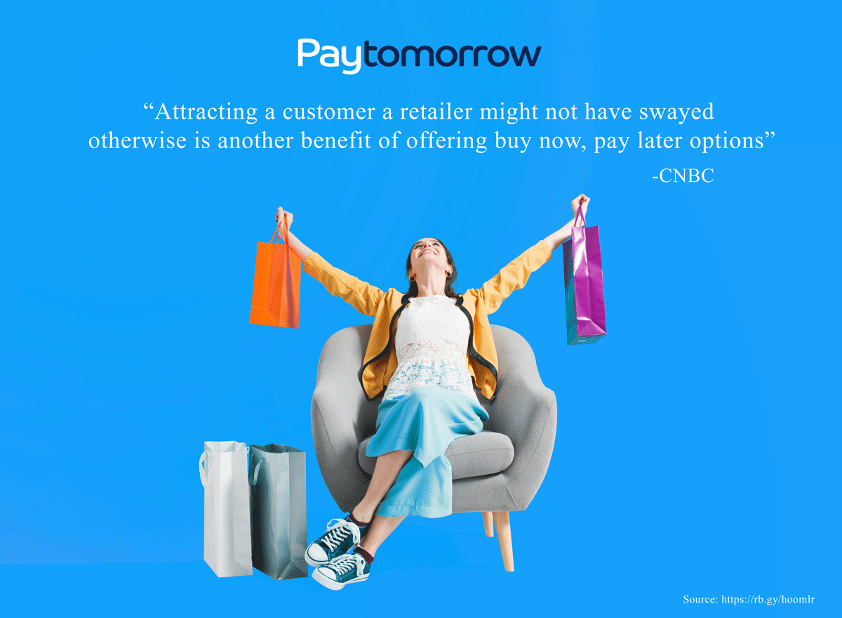 PayTomorrow's tweet photo. Find new customers with Paytomorrow!

#customeracquisition 
#ecommerce 
#businessdevelopment https://t.co/bTbzh2EcnI