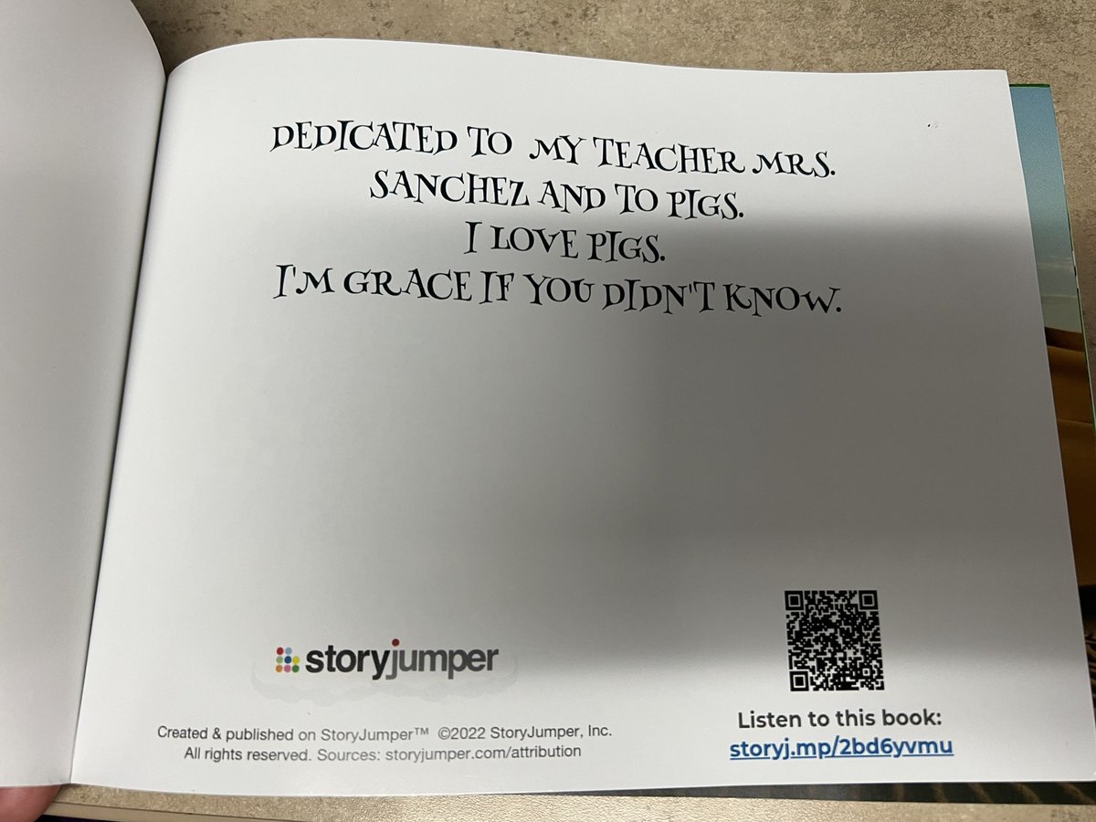 mrsrazoCFISD's tweet photo. I had the privilege of meeting with this “Thriving Thursday” author a couple weeks ago. Today she brought me her writing turned into a published book by @storyjumper. I am so proud of her and so impressed by her amazing teacher @lulamaye! @CFISDWells #explorewells https://t.co/4uJgKMaxBl