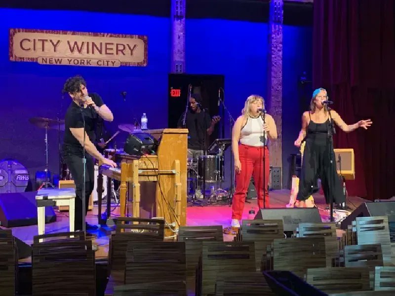 wfuv's tweet photo. That's @LowCutConnie soundchecking with gusto at @CityWineryNYC ahead of the #FUVBash, kicking off at 6pm with our VIP gathering with @KennedysThe. We'll be tweeting photos throughout tonight here (with more on Instagram). Thanks to #FUVBash sponsors @WBWood and @FJC_Foundation. https://t.co/i8g0VqTU2E