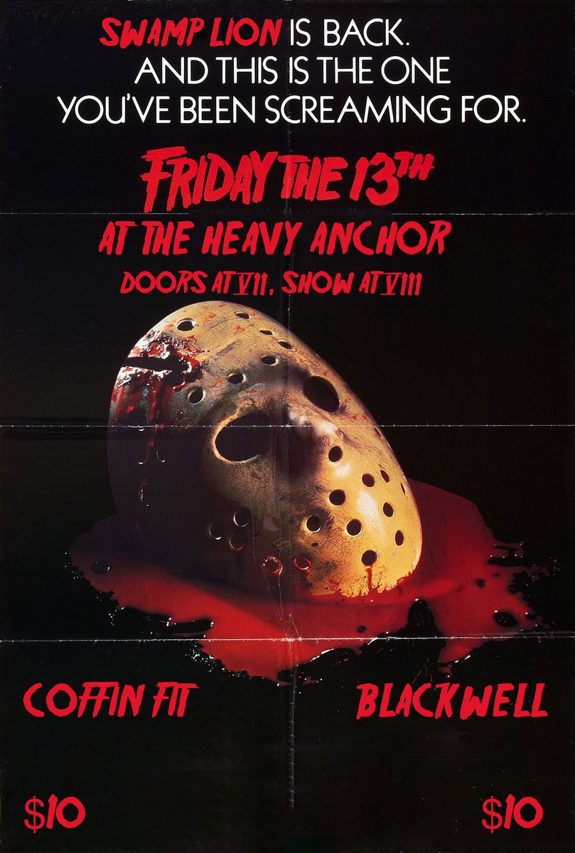 colin________'s tweet photo. Tonight @theheavyanchor. You were warned…You are doomed…And on Friday the 13th, nothing will save you. https://t.co/SVMs7qUgu2