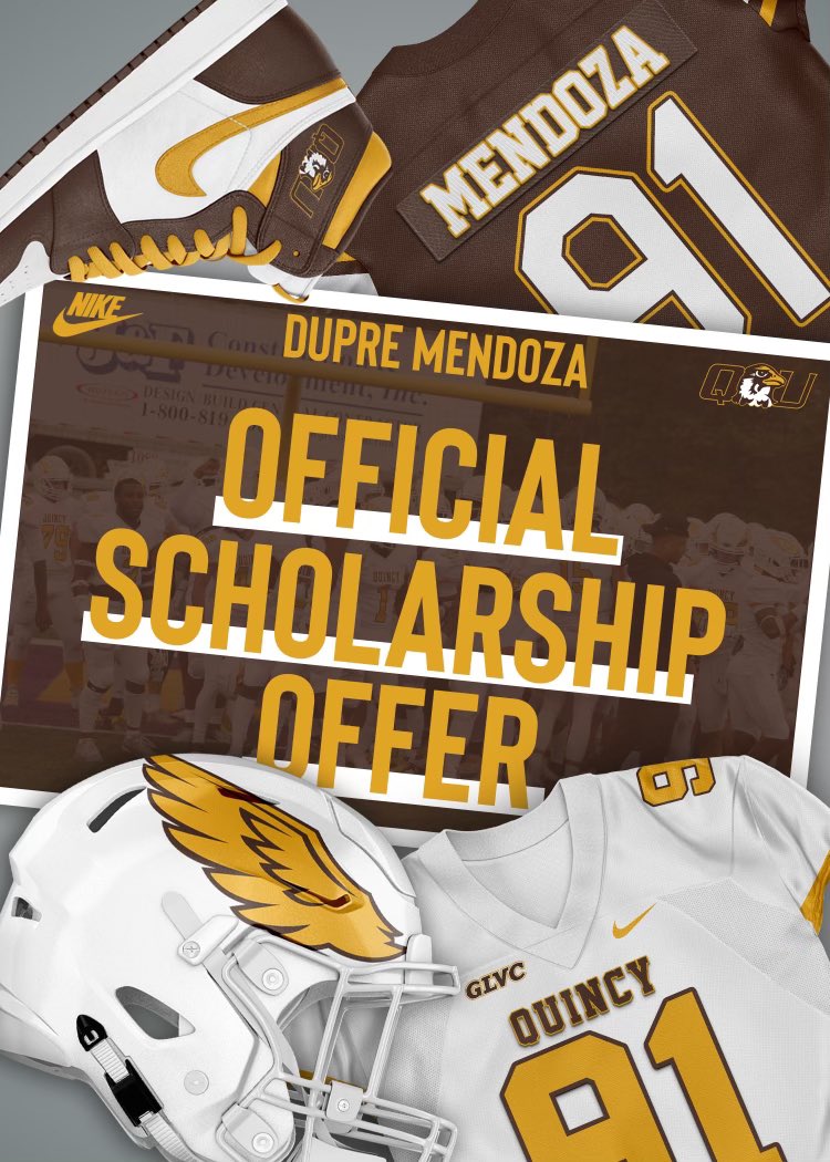 After a great conversation with <a href="/CoachPannone/">Michael Pannone</a> Im beyond grateful and blessed to announce that I have received an offer from Quincy University. @QUFootball I also want to thank <a href="/CoachWilson41/">Azar Wilson</a> #AGTG