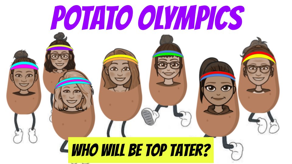 So excited for the AES 1st Annual Potato Olympics to start next week!!! It is going to be SPUD-tacular!🥔 🏆 #Actonfam