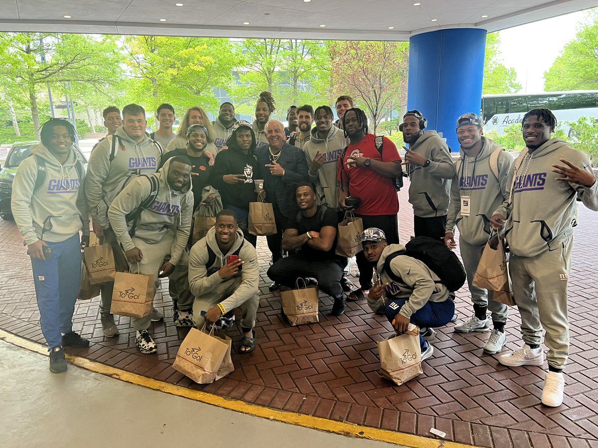 RicFlairNatrBoy's tweet photo. The New York @Giants Rookies Preparing For A Night Out With The Nature Boy! WOOOOO! https://t.co/9DzB3qoVOu