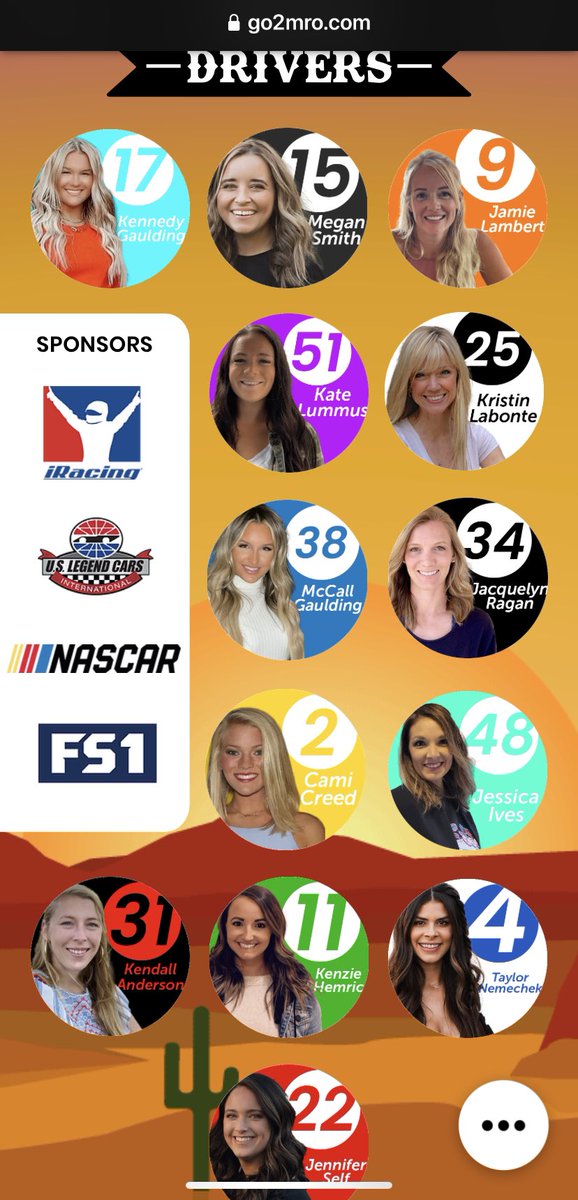 FollowMRO's tweet photo. #BetterHalfDash race of the 13 @NASCAR Better Halves is next Thurs on @fs1. They and their racing-related crew chiefs have been practicing via @iRacing in @USLegendCars to win $10k for their charity. You can help them and @FollowMRO by donating ➡️ https://t.co/A8ZqNIiosE https://t.co/acUR4hCo5S