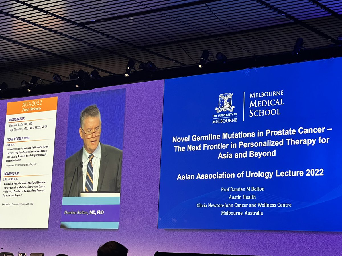 Honoured to present Urological Association of Asia lecture 2022 <a href="/AmerUrological/">Amer. Urol. Assn.</a> New Orleans. Thanks to <a href="/uaa/">SASANO Takayoshi</a> and @uaa2022 <a href="/USANZUrology/">USANZ</a> <a href="/AustinUrology/">Austin Urology</a> <a href="/Austin_Health/">Austin Health</a> for this opportunity