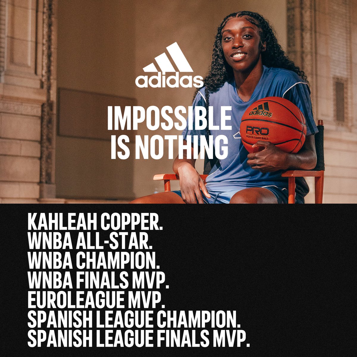 Enough said. 🗣🏆 @kahleahcopper #ImpossibleIsNothing