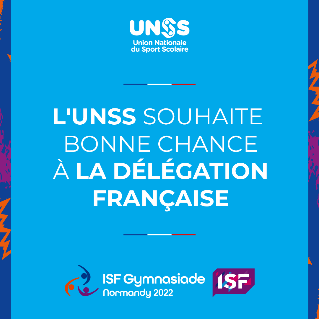 unss's tweet photo. C’est le jour J ! Bonne chance aux 329 sportifs de la délégation française ainsi qu’aux 64 autres délégations
#IsfNormandy #IsfTeam #Sport #Evenement #International #Gymnasiade @ac_normandie @RegionNormandie @ISFsports @education_gouv @Sports_gouv https://t.co/YclC7AsUxr