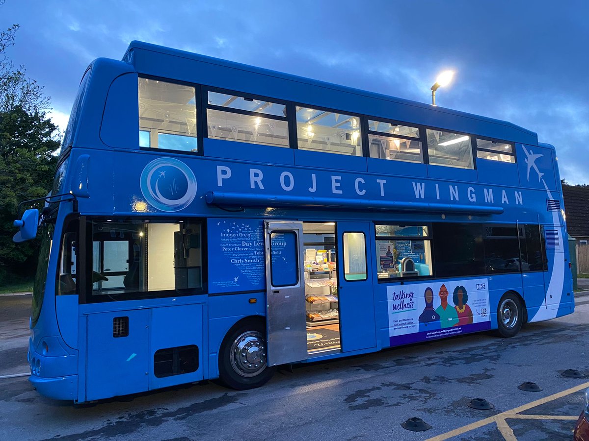 JaneKnox4's tweet photo. 145 people visited our wellbeing bus at William Harvey Hospital this week 💙So proud of the work our team is doing reaching out to staff in this way. Time to move on to Kent &amp; Canterbury Hospital @kmptnhs⁩ ⁦@NHSKMCCG⁩ ⁦@_ProjectWingman⁩ ⁦@QaziAfifa⁩ @ekhuft https://t.co/1uoHvMnMIZ