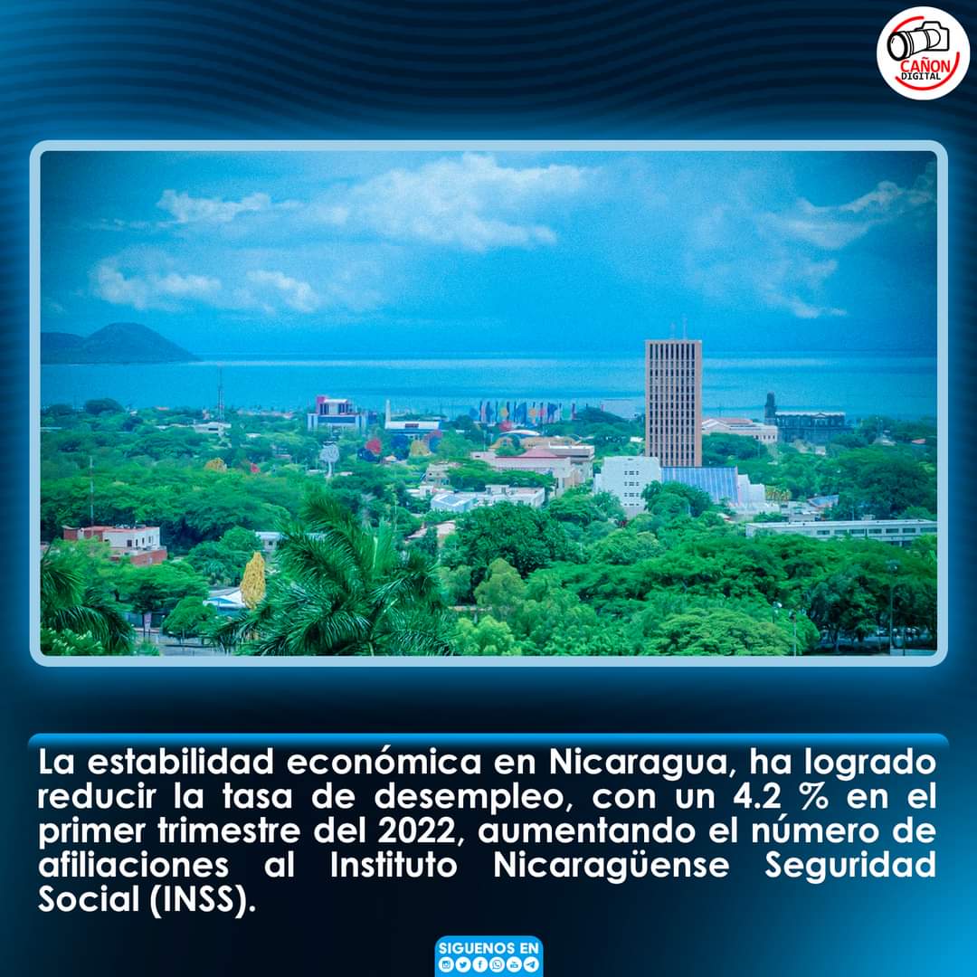 CanDigital2's tweet photo. La estabilidad en la economía nicaragüense no está exenta a los daños colaterales. Sin embargo, la nación ubicada en el corazón de Centroamérica, ha aplicado políticas financieras apropiadas y oportunas que han permitido mantener a flote su crecimiento económico en el año 2021. https://t.co/s361xdQiW2