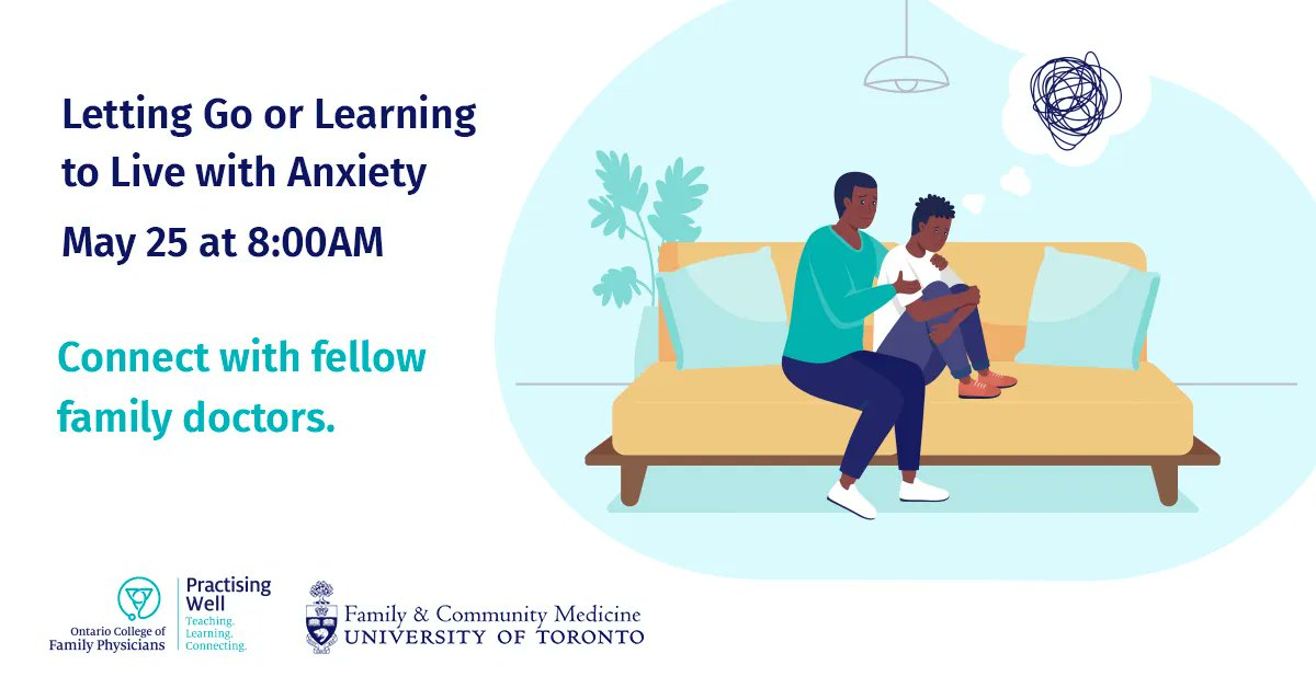 javedalloo's tweet photo. The #weekend can feel like a break from some challenges, but also the start of others. #Anxiety can affect members of the family differently. Join your fellow #familydoctors sharing how to help families navigate the ups&downs of #mentalhealth: #PractisingWell Wed May 25 @ 8am https://t.co/DnbxPeL13V