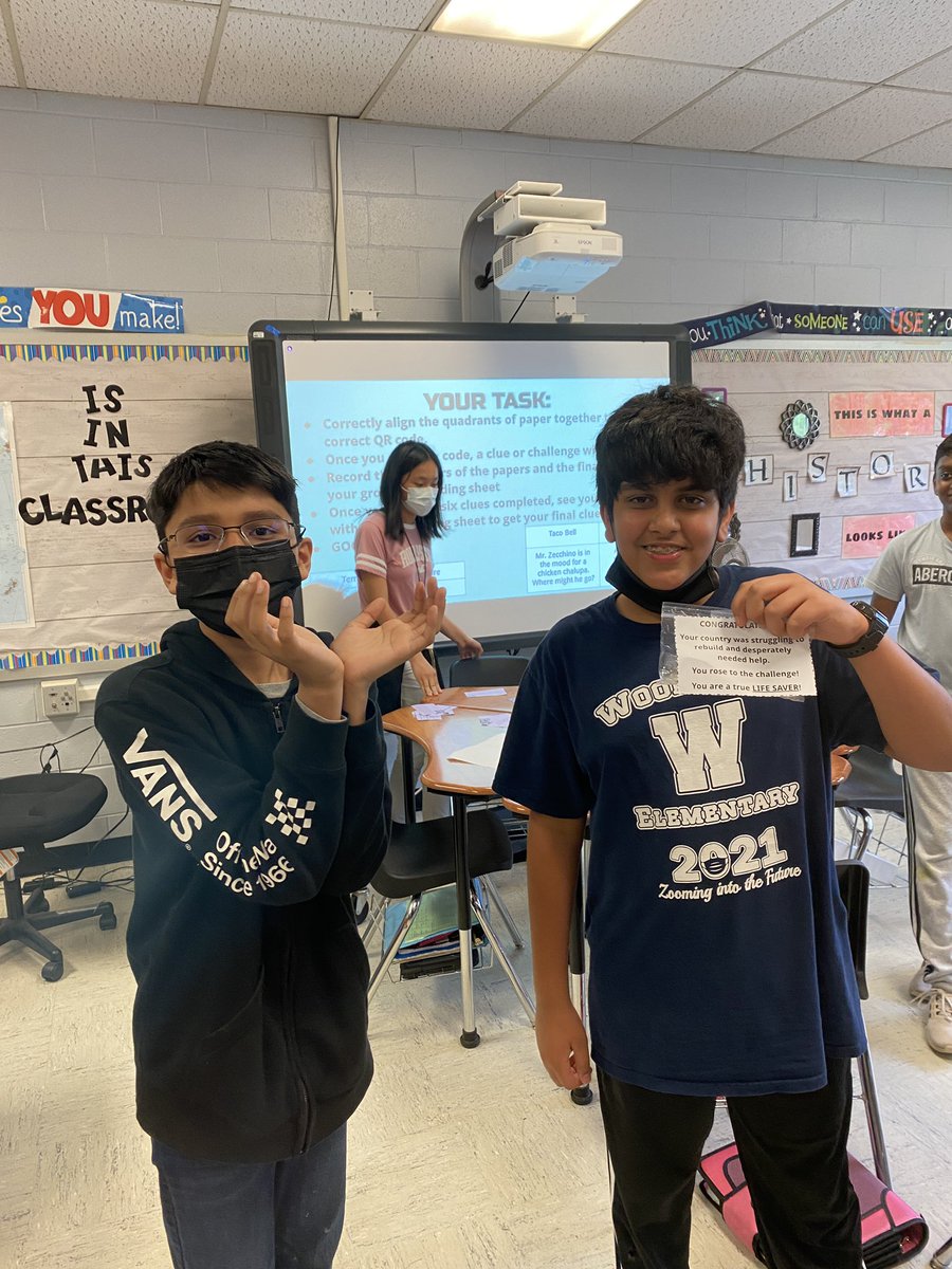 WSedler's tweet photo. Using Reverse Frayer Models to break the code, count the words in a silly @GoNoodle, and save 6th grade social studies classes @WWMSEdison from Reconstruction!  #GoChallengers @ChristyYascko @spag125 https://t.co/hcX1SwSEKh