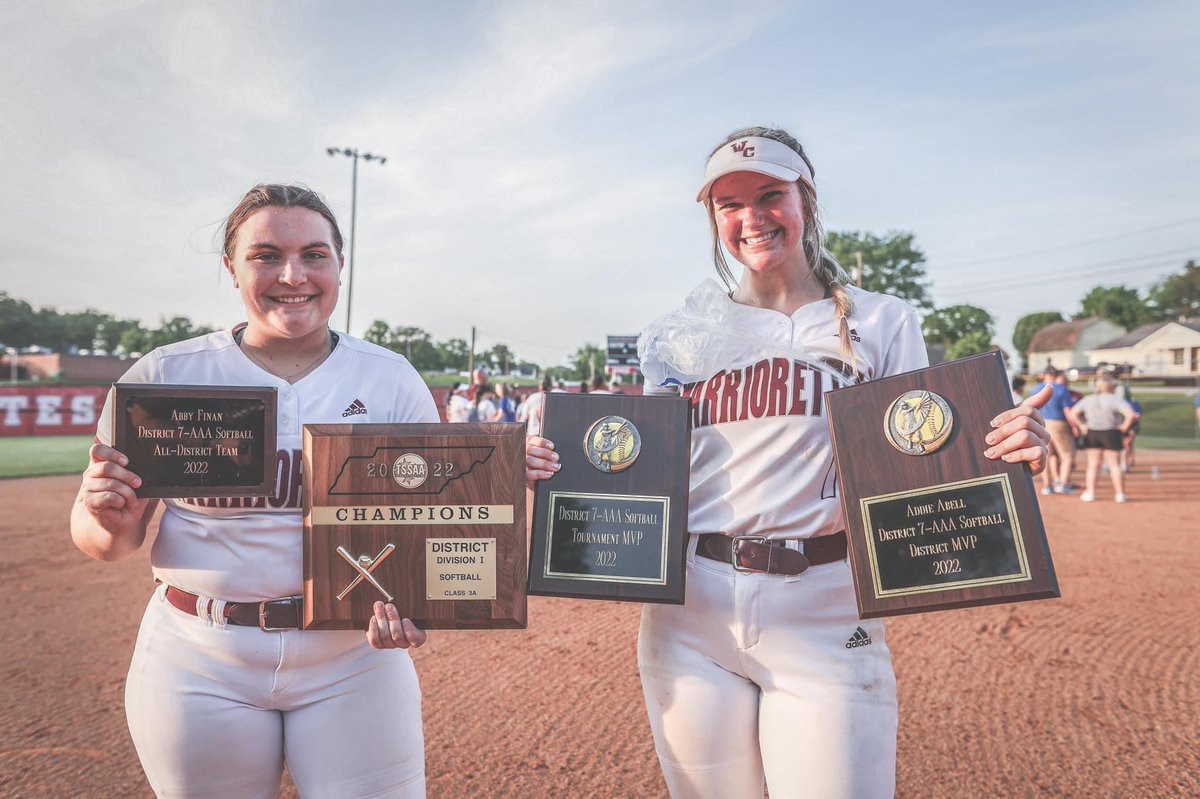 Regular season District champs, District Tournament champs, District MVP, and District Tournament MVP. 

Regionals game @ 5 p.m. against Marshall Co. at home.

Winning and getting awards is an amazing feeling, but nothing beats making memories with these girls while I still can.