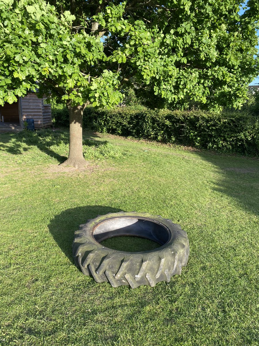 MonktonParkPlay's tweet photo. As well as more regular tyres, we have added 2 tractor tyres to the field. Chalk, small world toys and dressing up clothes will also feature from next week.. oh and not forgetting the comfy rugs for those wanting a quieter playtime 🍃 https://t.co/5LYb3pfDDZ