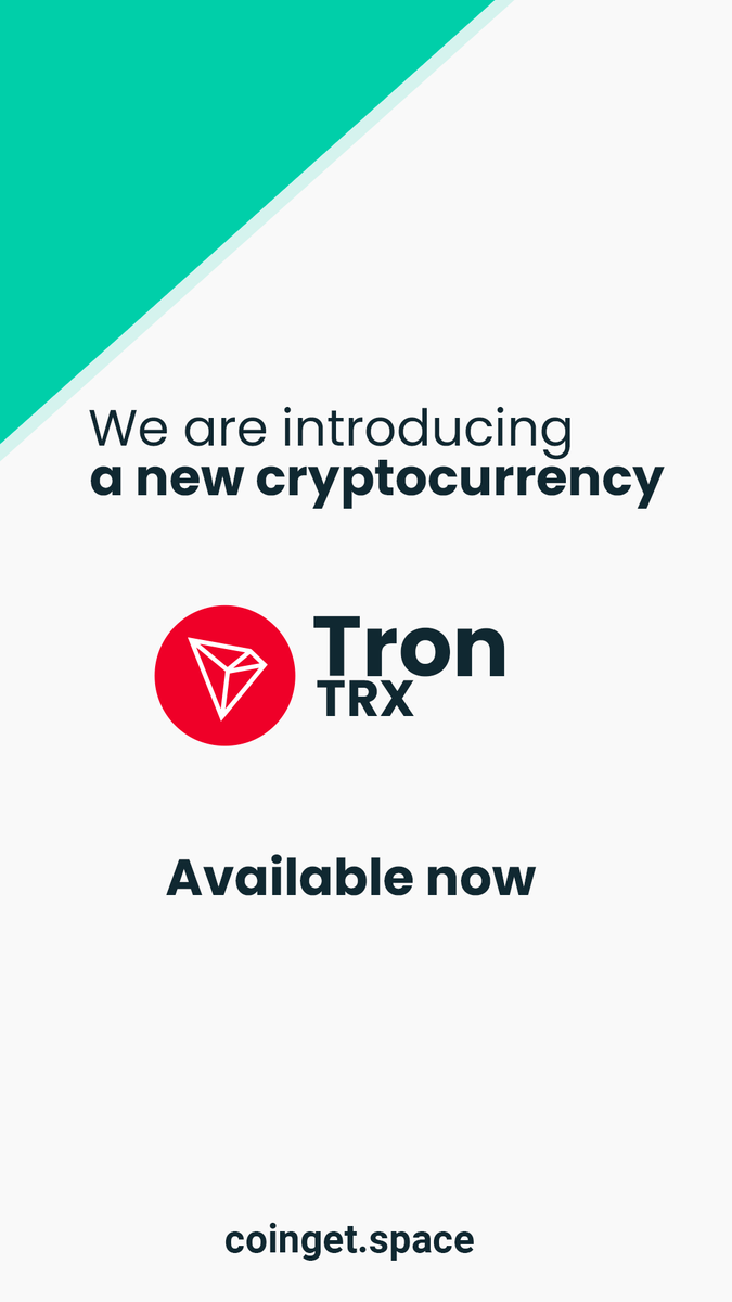 coinget_space's tweet photo. We are introducing a new cryptocurrency to our app. #Tron is now available at CoinGet. 
You can earn $DOGE or $TRX by playing Minesweeper or completing tasks. https://t.co/8tYflSA4zr