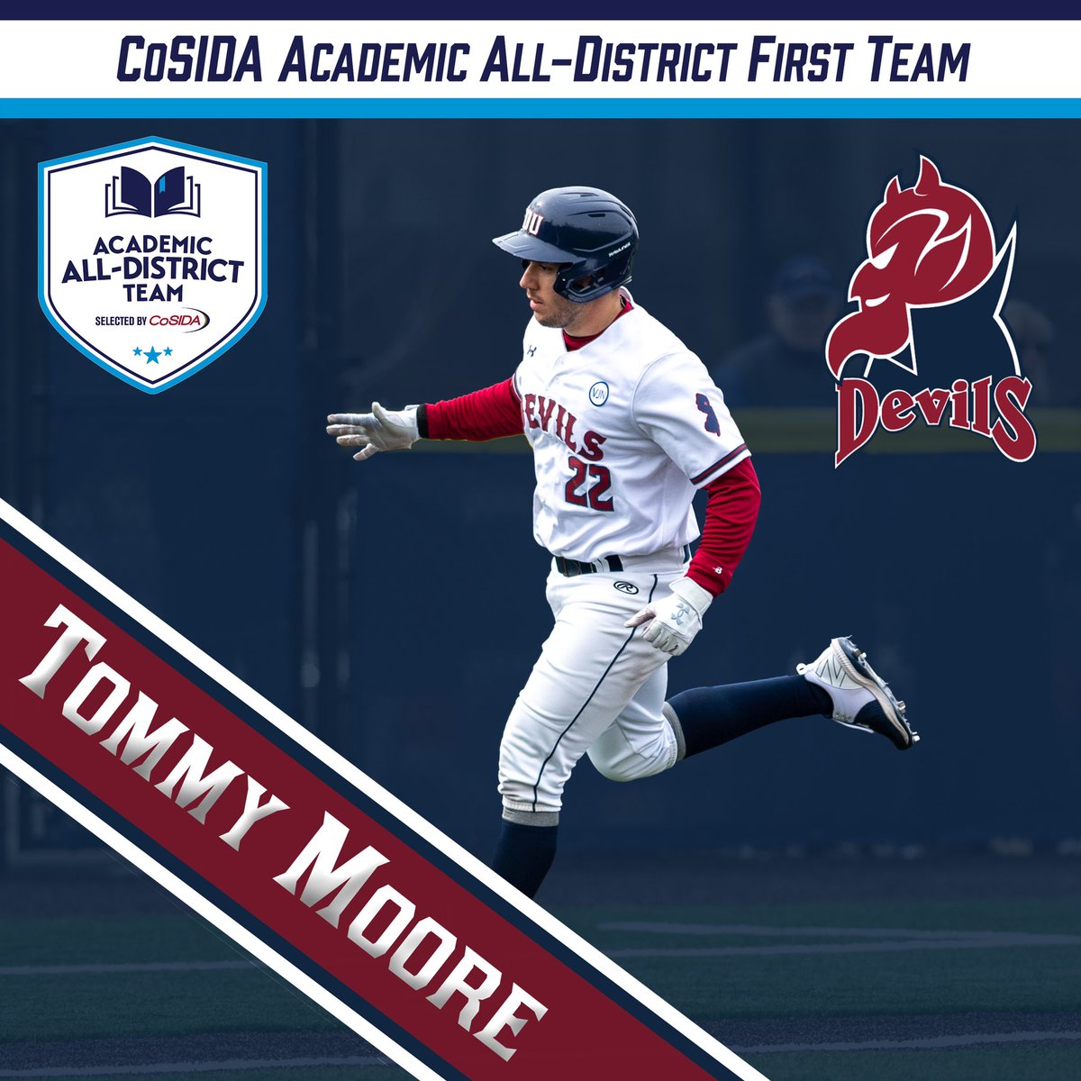 Sr. 3B Tommy Moore is the first student-athlete in program history to ...